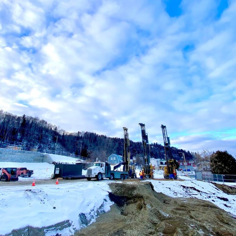 Projet secteur Charlevoix, 32 forages géothermiques de 600'.